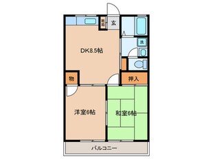 グリ－ンヒルズ赤坂の物件間取画像